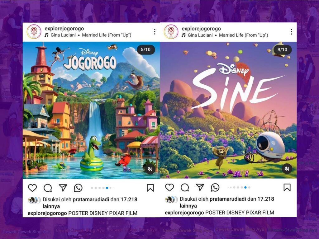 Telah Ditemukan Gambar Poster Disney Pixar Film Versi Ngawi