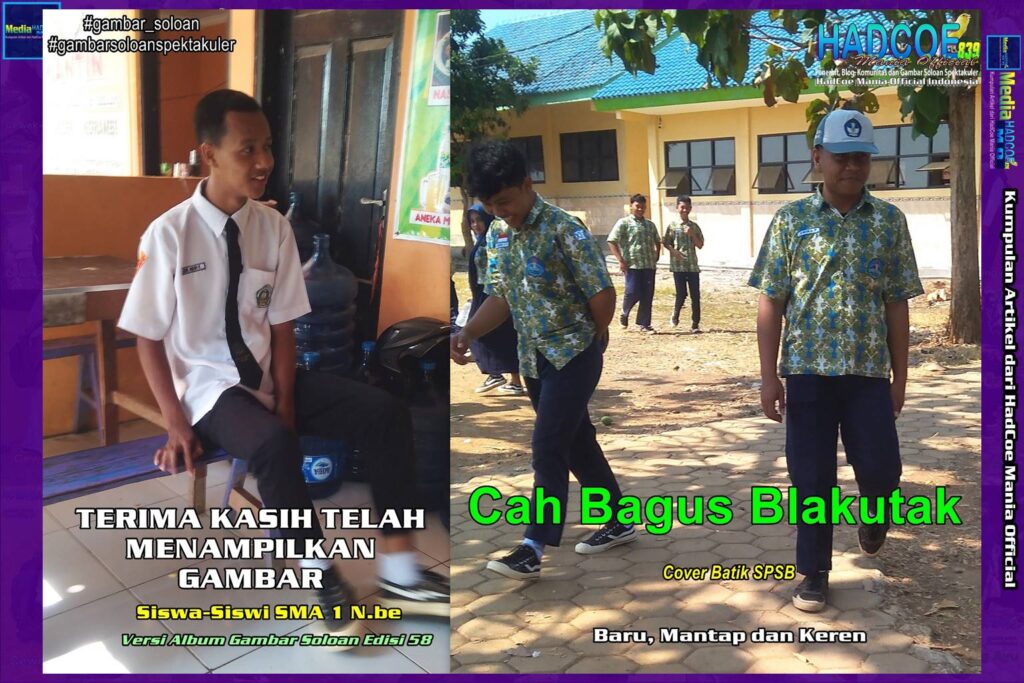 Gambar Soloan Spektakuler Versi Putra – Gambar siswa SMA Soloan Spektakuler Cover Batik SPSB Edisi 58A
